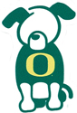 University of Washington dog stick figure decal