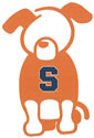 Syracuse dog stick figure decal